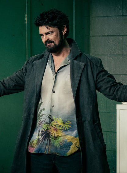 Billy Butcher The Boys Leather Trench Coat