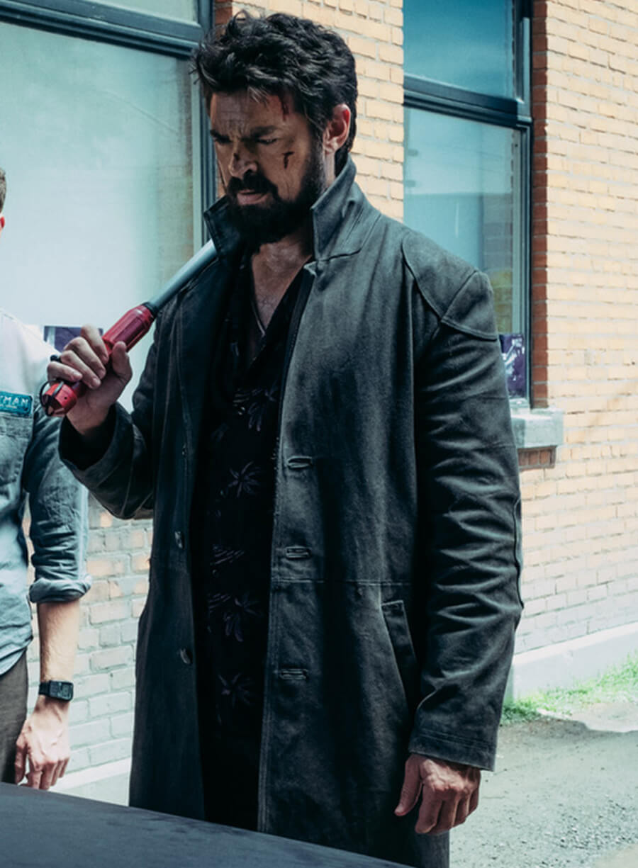 Billy Butcher The Boys Leather Trench Coat