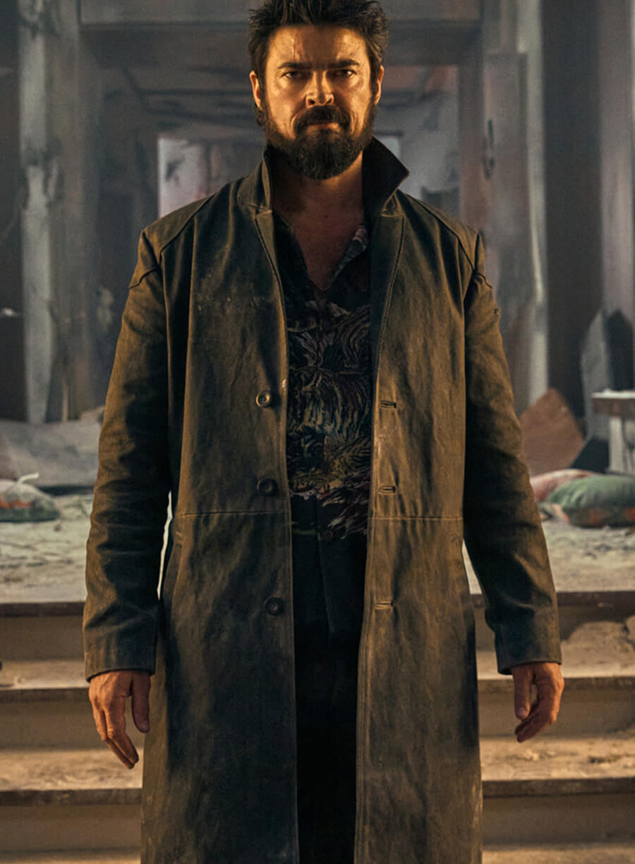 Billy Butcher The Boys Leather Trench Coat