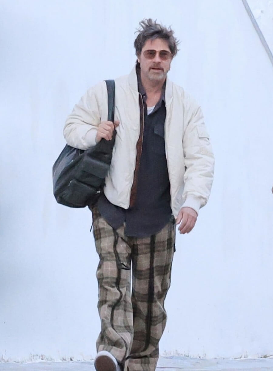 Brad Pitt The Riders 2027 White Jacket