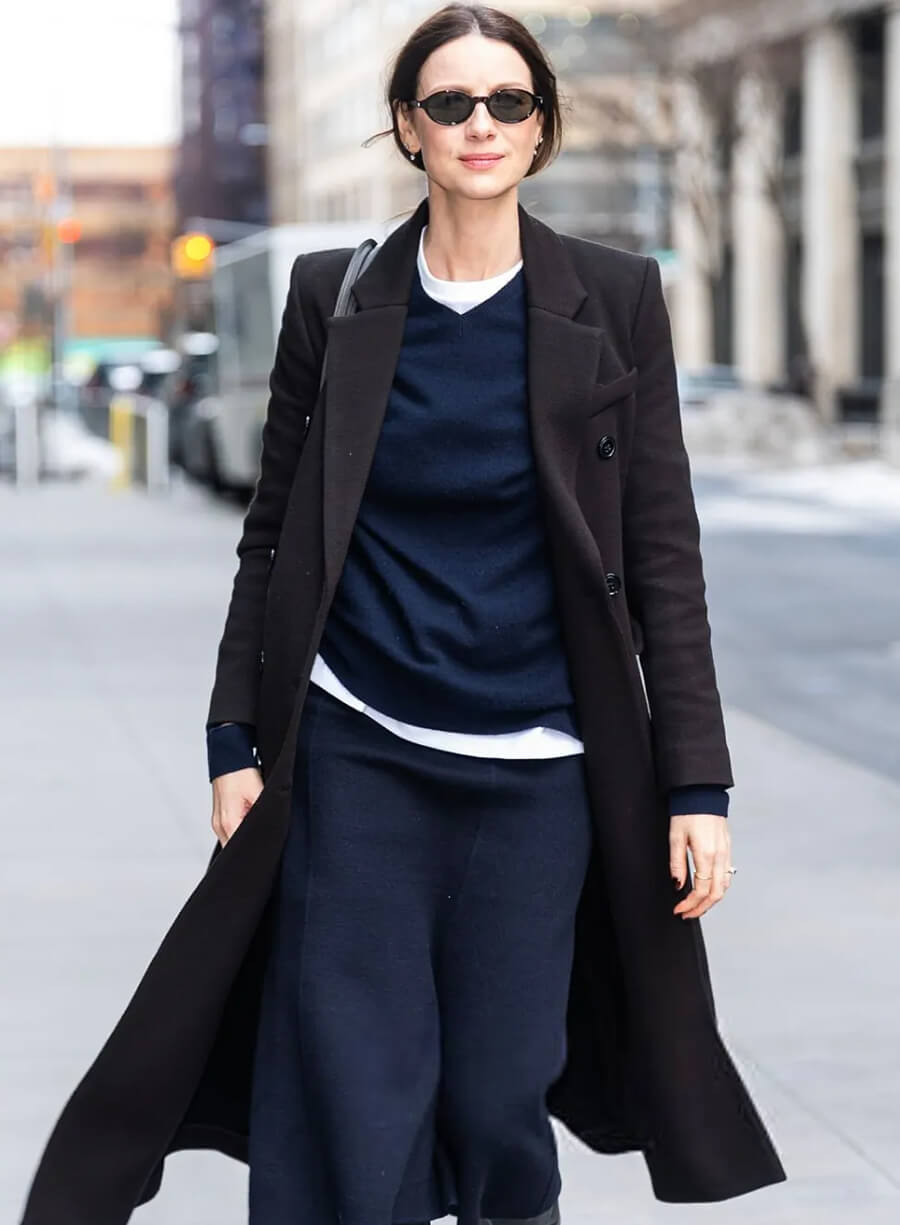 Caitriona Balfe Street Style 2026 Trench Coat