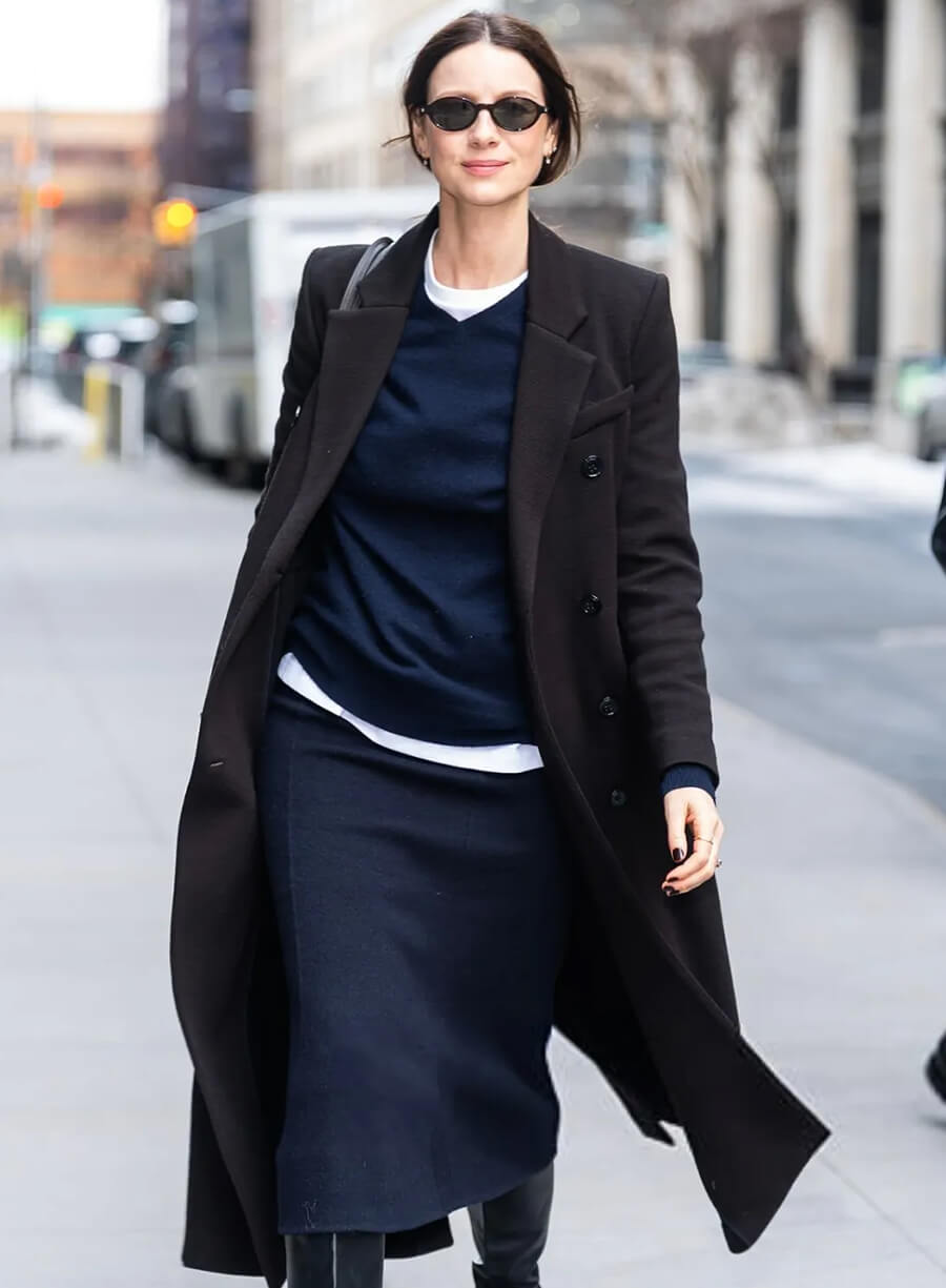 Caitriona Balfe Street Style 2026 Trench Coat