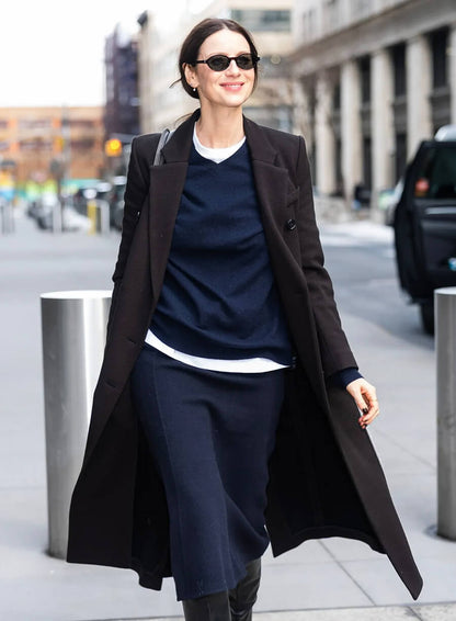 Caitriona Balfe Street Style 2026 Trench Coat