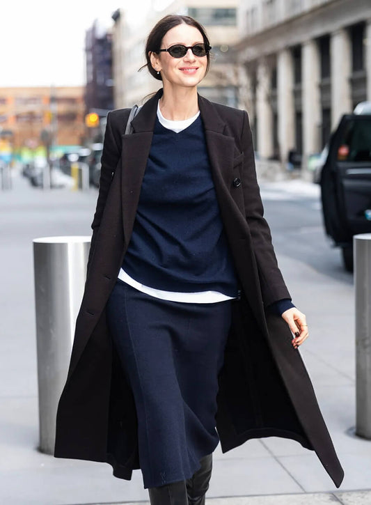Caitriona Balfe Street Style 2026 Trench Coat