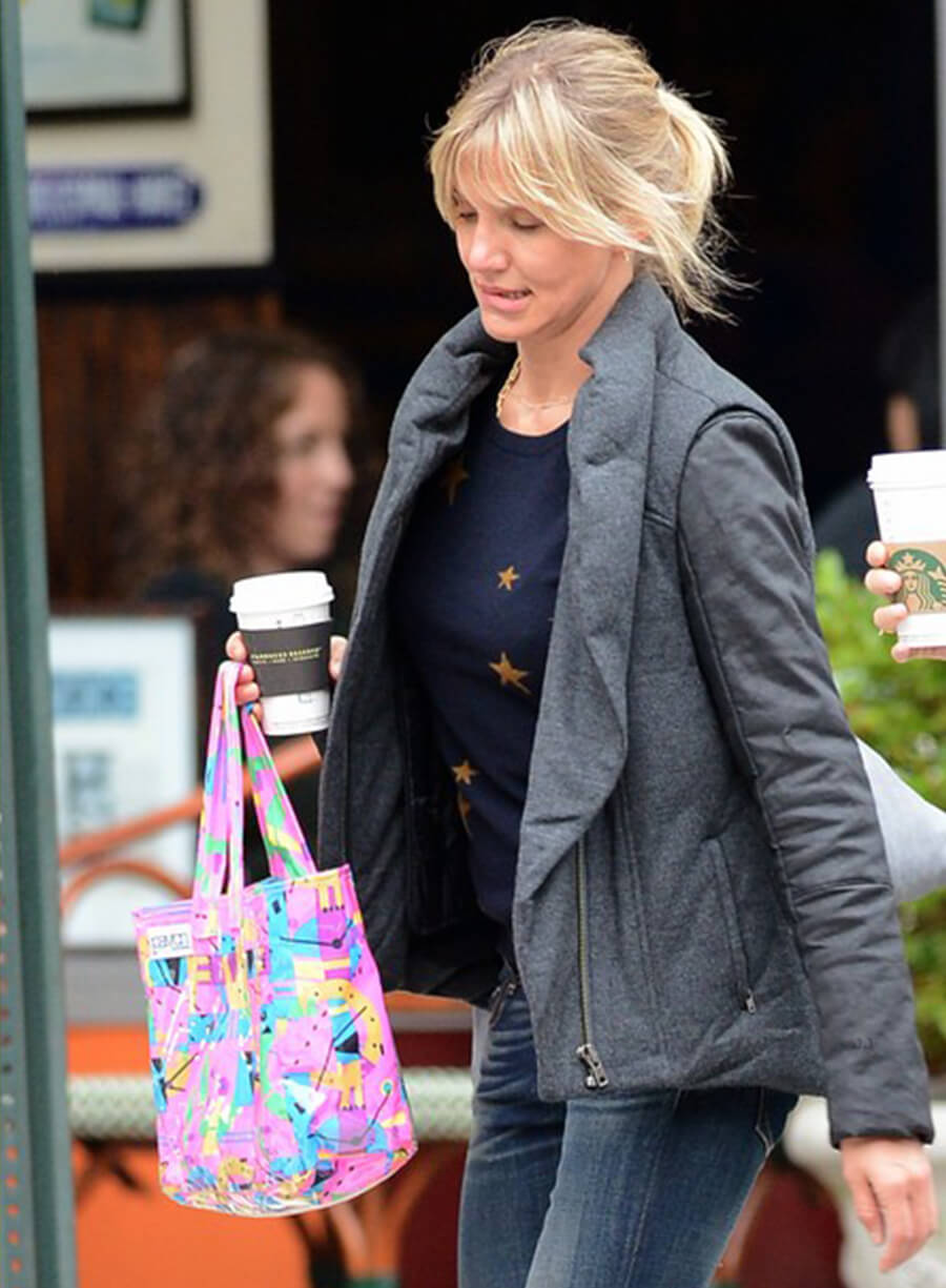 Cameron Diaz Street Style Vest