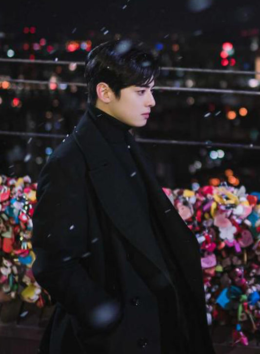 Cha Eun-woo True Beauty Black Coat