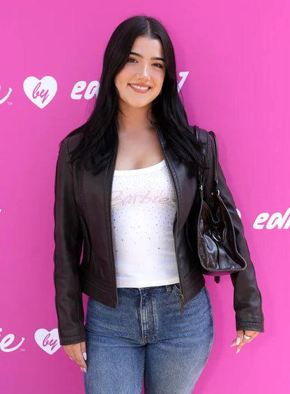 Charli D Amelio Barbie by Edikted Pop Up Event Moto Jacket