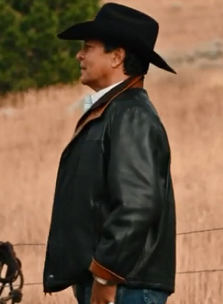 Chief Thomas Rainwater Yellowstone Leather Jacket