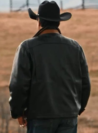 Chief Thomas Rainwater Yellowstone Leather Jacket