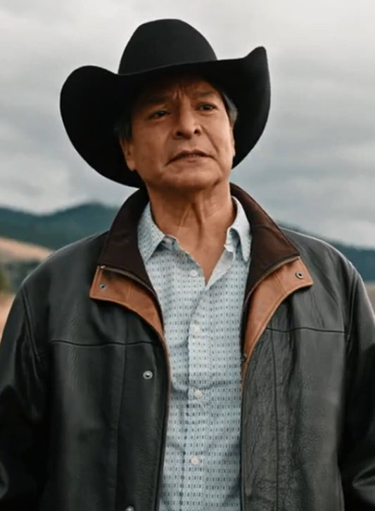 Chief Thomas Rainwater Yellowstone Leather Jacket