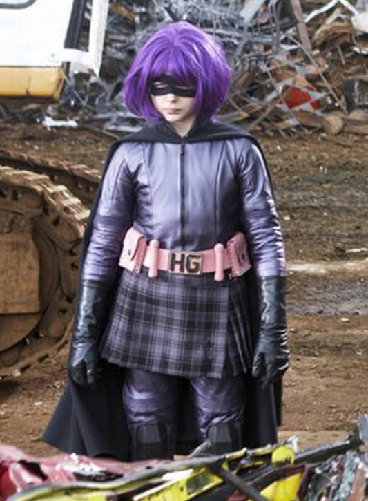 Chloë Grace Moretz Kick Ass Purple Costume Jacket