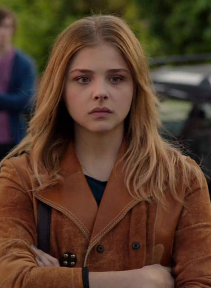 Chloë Grace Moretz Laggies Brown Suede Coat