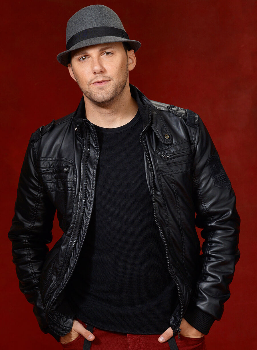 Chris Cauley The Voice Black Leather Jacket