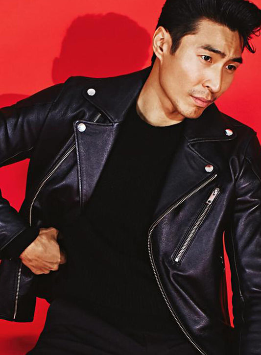 Chris Pang Crazy Rich Asians Biker Jacket