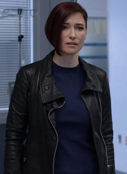 Chyler Leigh Supergirl S04 Leather Jacket