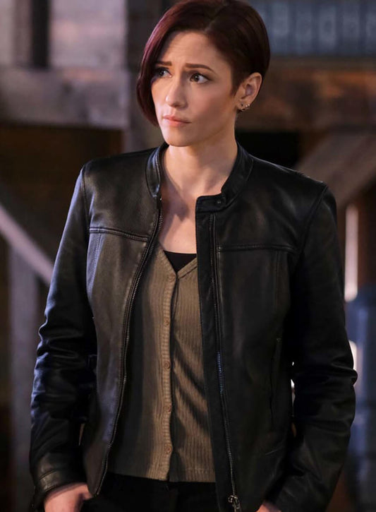 Chyler Leigh Supergirl S06 Leather Jacket