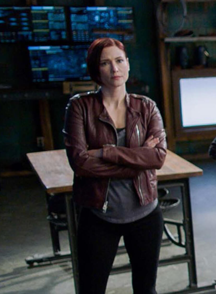 Chyler Leigh Supergirl S06 Moto Jacket