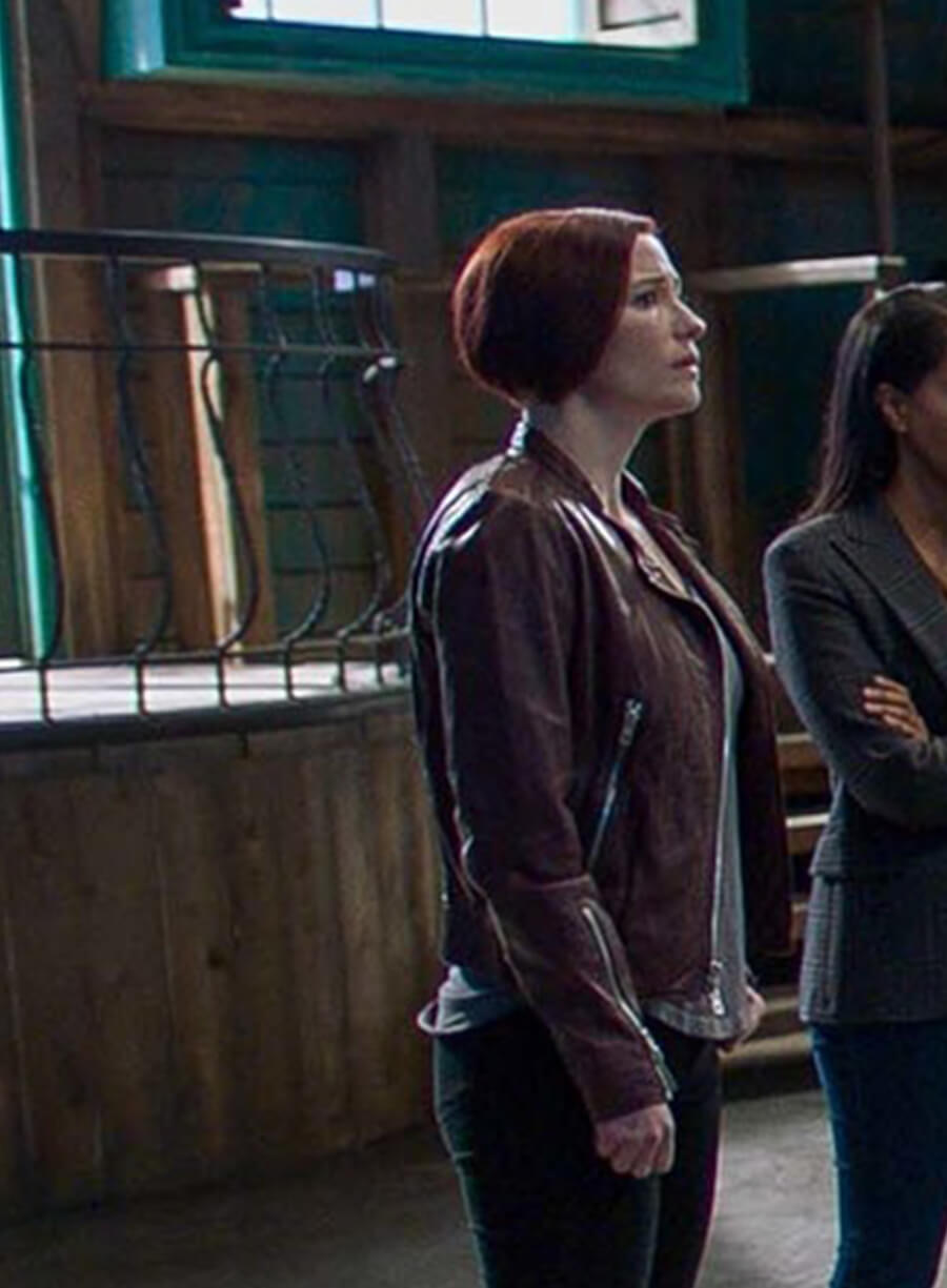 Chyler Leigh Supergirl S06 Moto Jacket