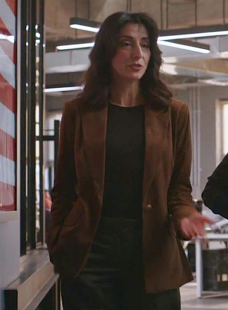CIA 2026 Nikki Reynard Brown Suede Blazer