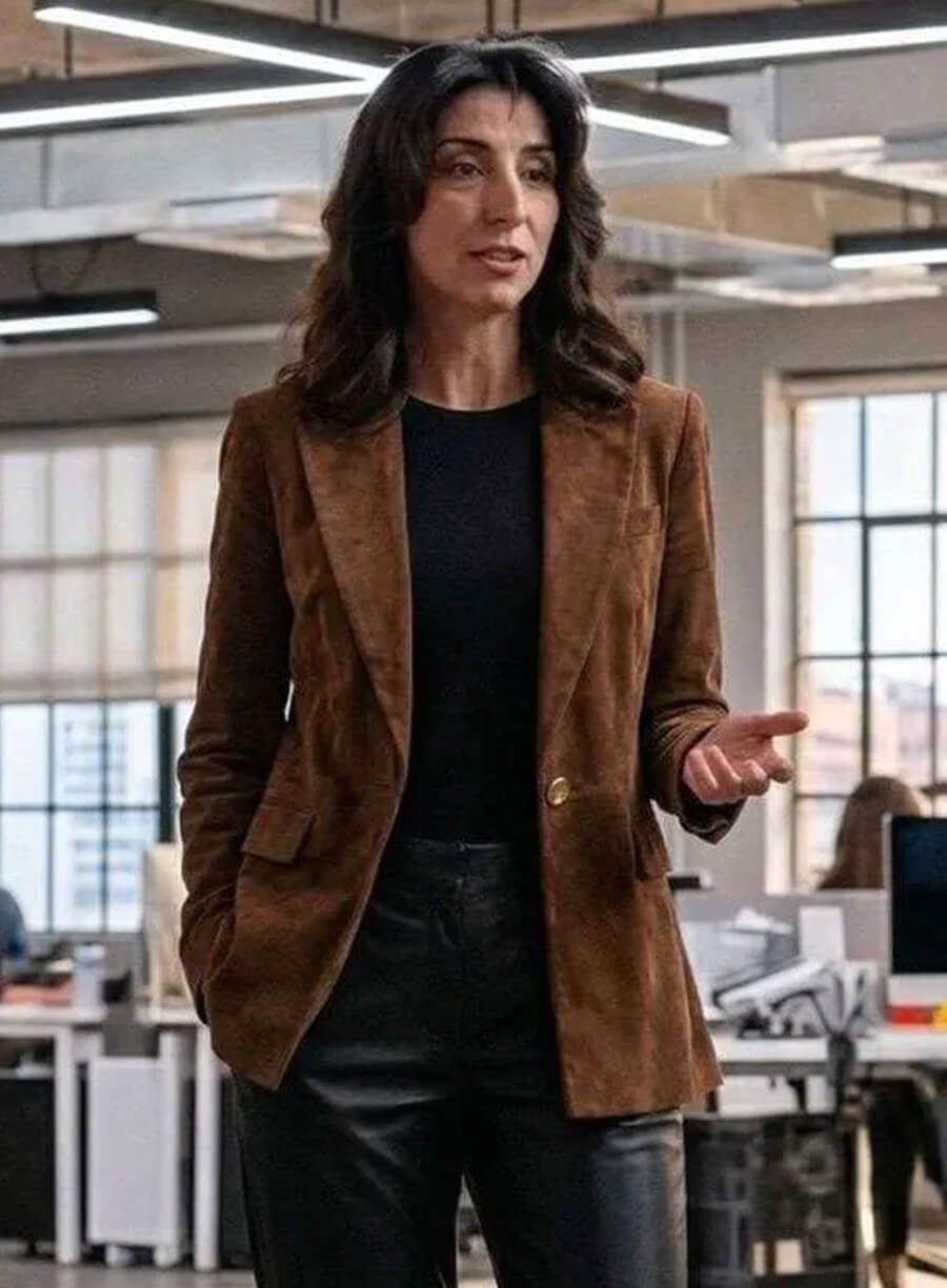 CIA 2026 Nikki Reynard Brown Suede Blazer