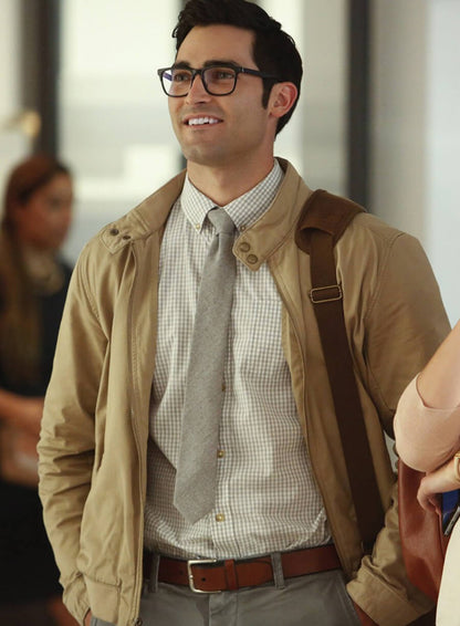 Clark Kent Supergirl Beige Jacket