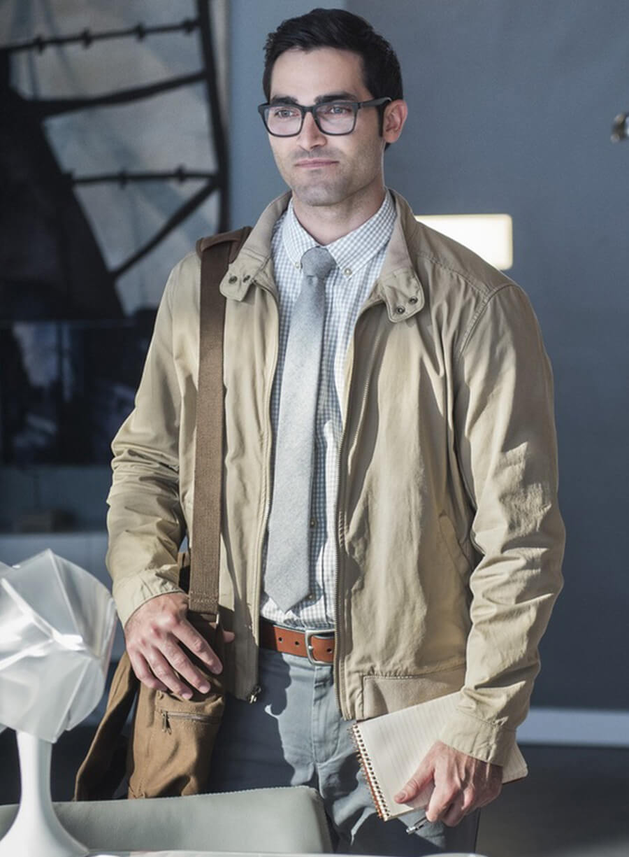 Clark Kent Supergirl Beige Jacket