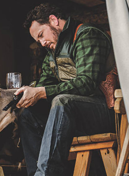 Cole Hauser Green Quilted Vest