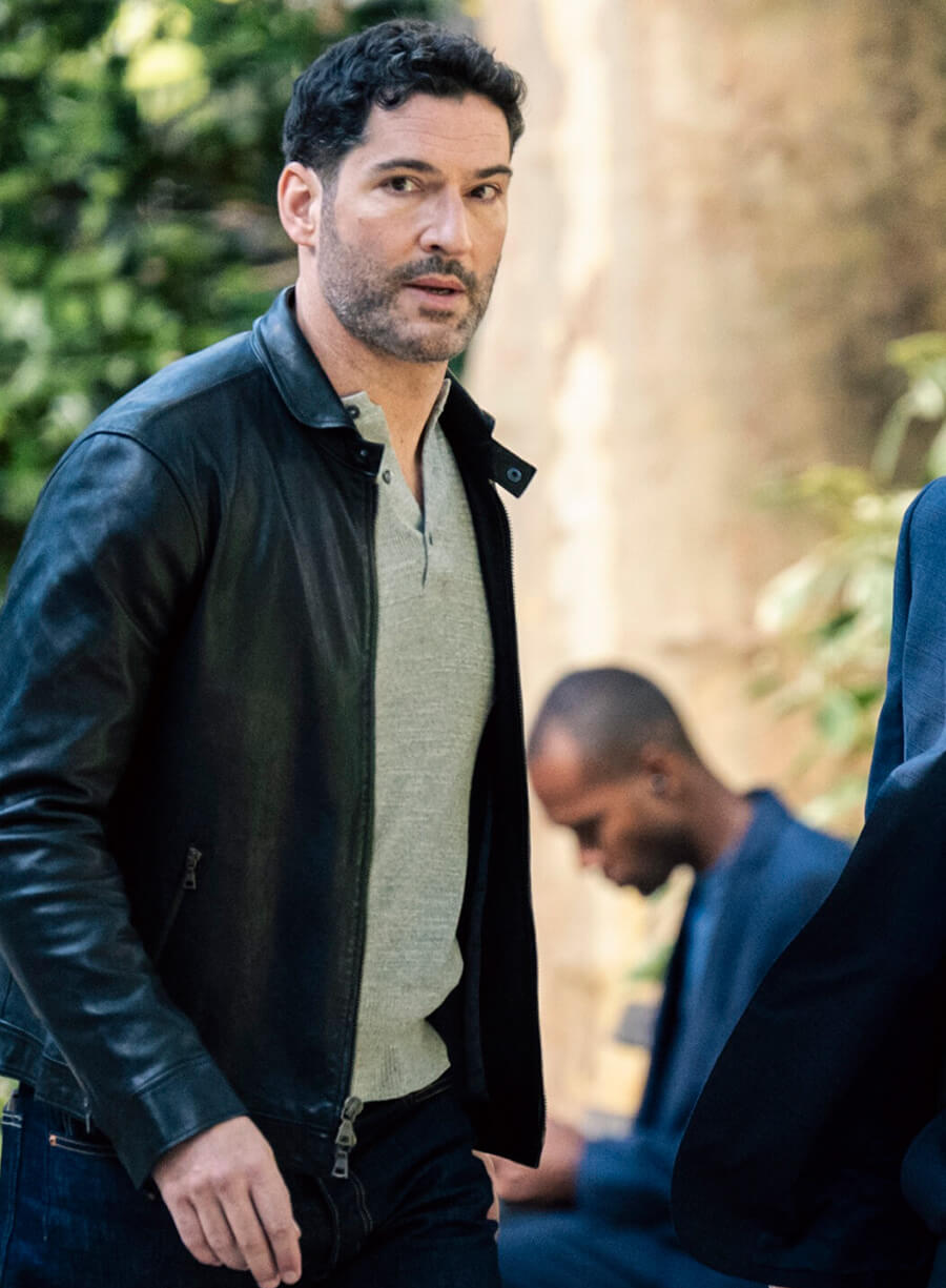Colin Glass CIA 2026 Tom Ellis Black Leather Jacket