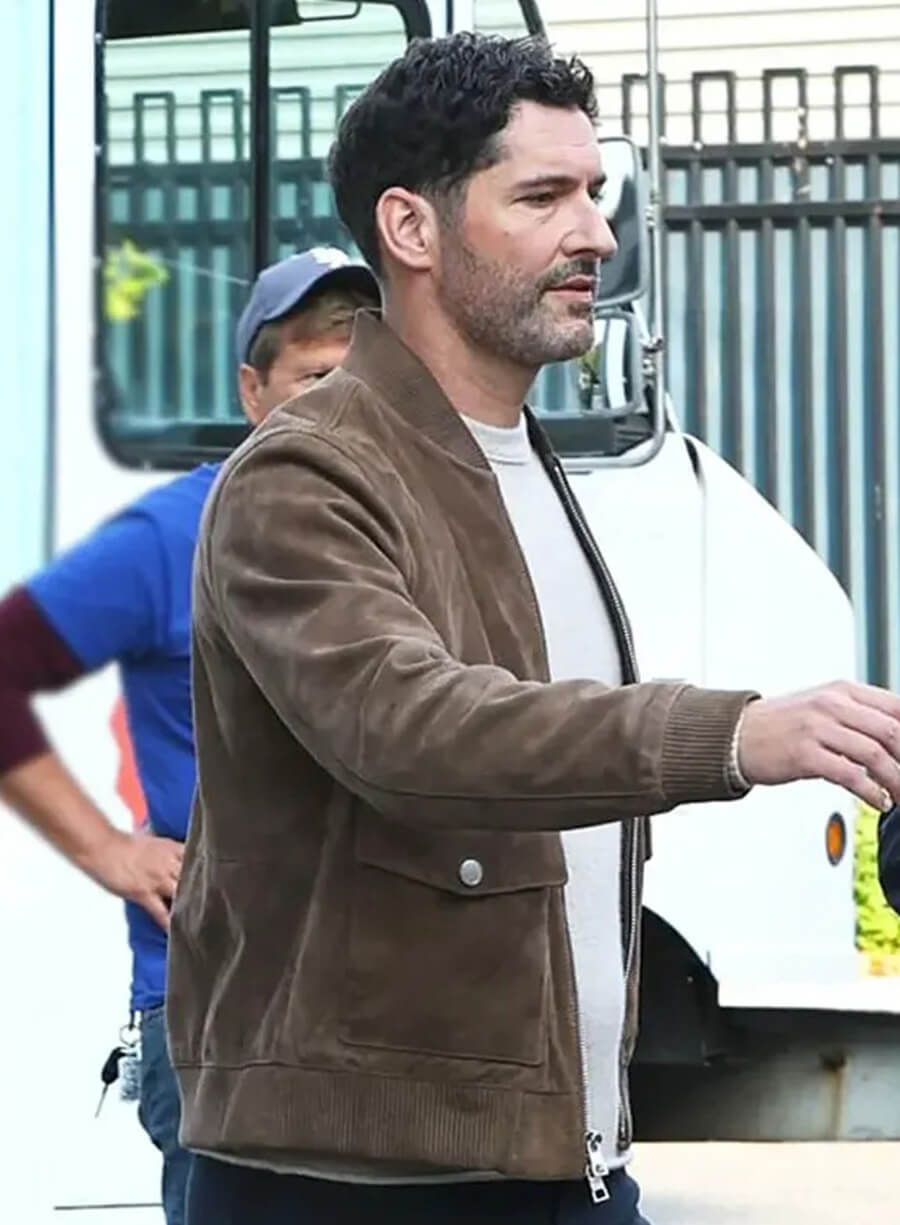 Colin Glass CIA 2026 Tom Ellis Suede Leather Jacket