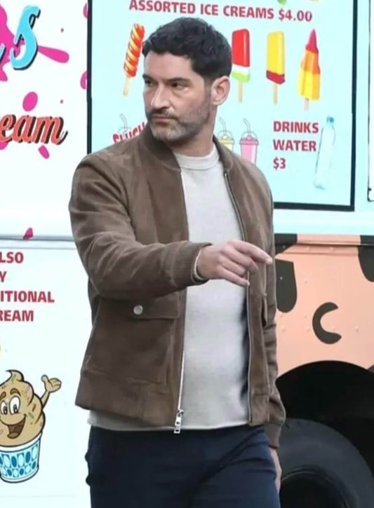 Colin Glass CIA 2026 Tom Ellis Suede Leather Jacket