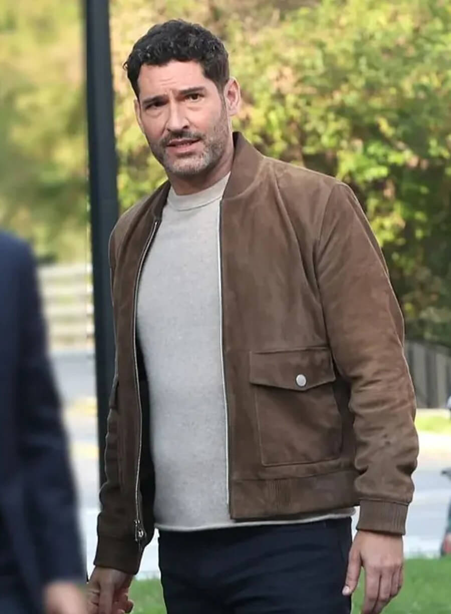 Colin Glass CIA 2026 Tom Ellis Suede Leather Jacket