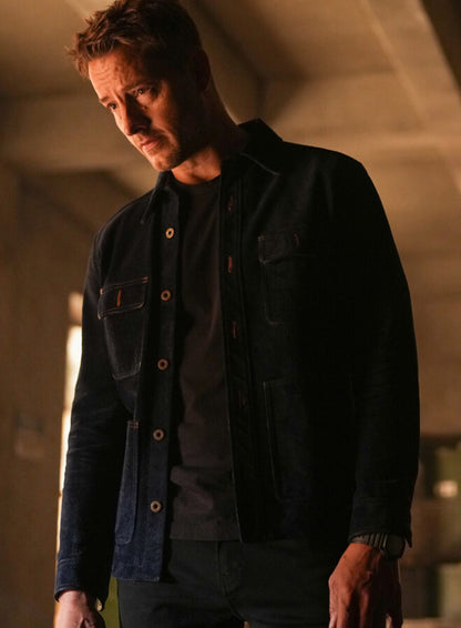 Colter Shaw Tracker Season 03 Blue Suede Jacket