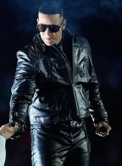 Daddy Yankee Halftime Show 2025 Leather Jacket