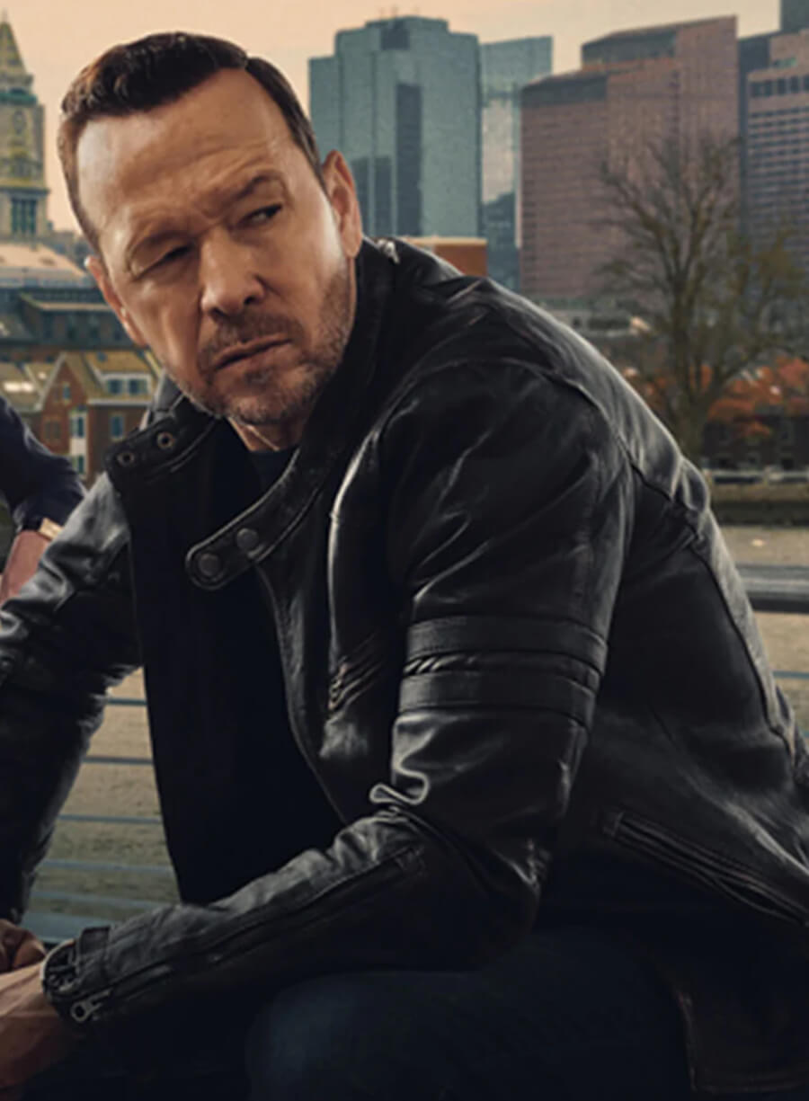 Danny Reagan Boston Blue Leather Jacket