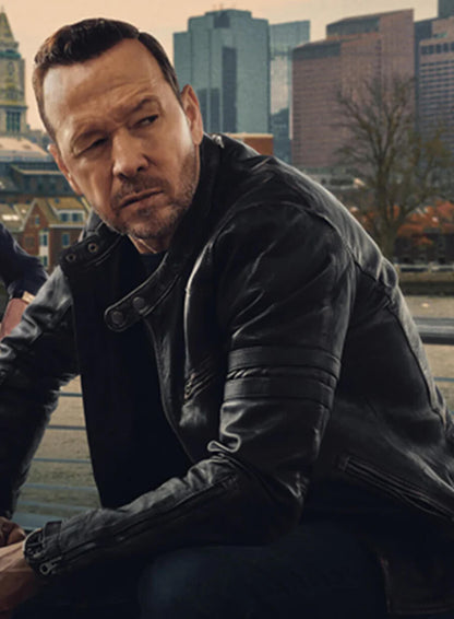 Danny Reagan Boston Blue Leather Jacket