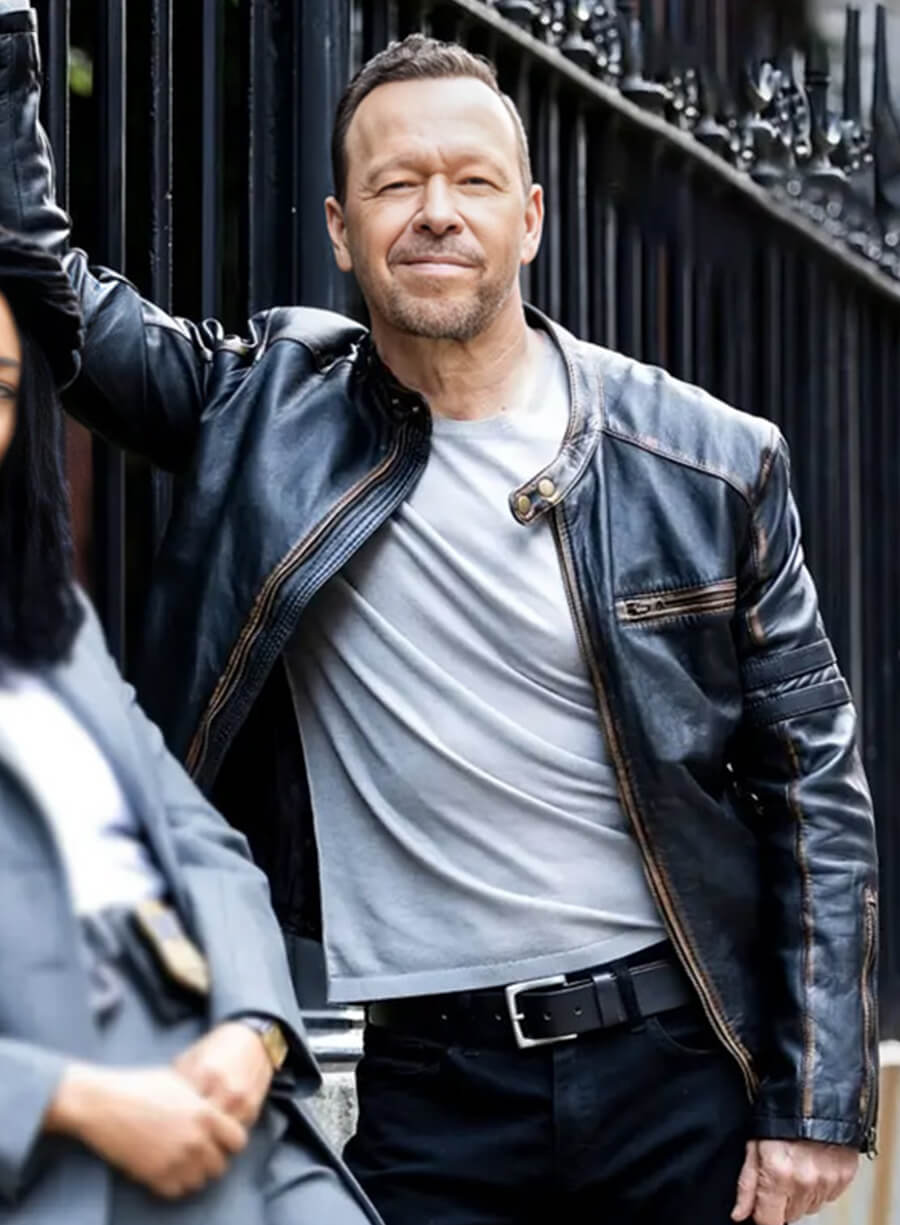 Danny Reagan Boston Blue Leather Jacket