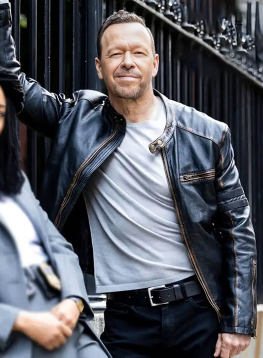 Danny Reagan Boston Blue Leather Jacket