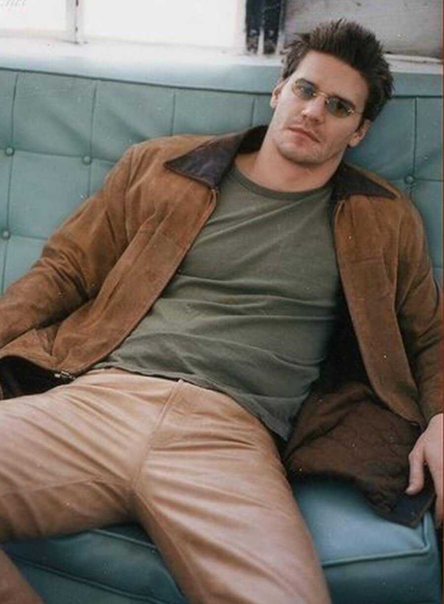 David Boreanaz Angel Brown Suede Jacket