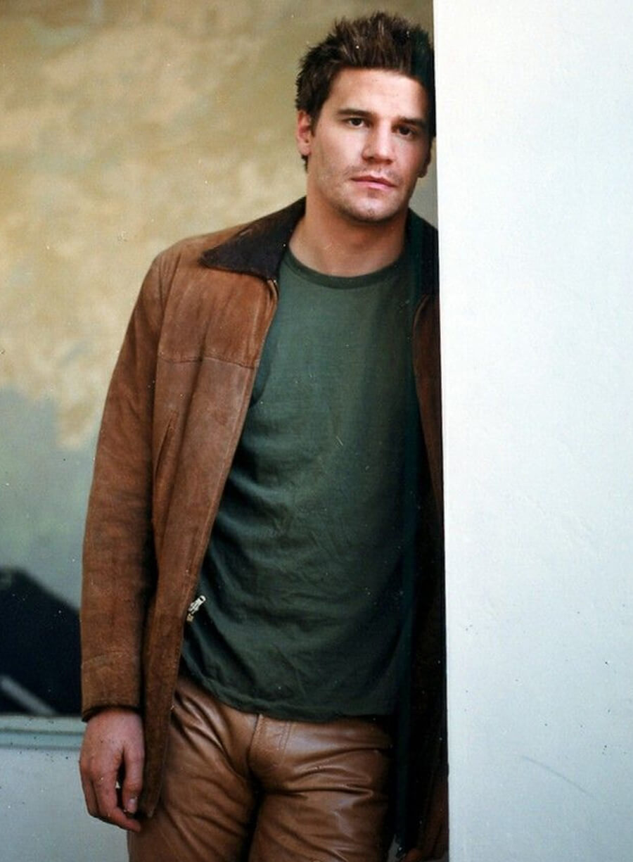 David Boreanaz Angel Brown Suede Jacket