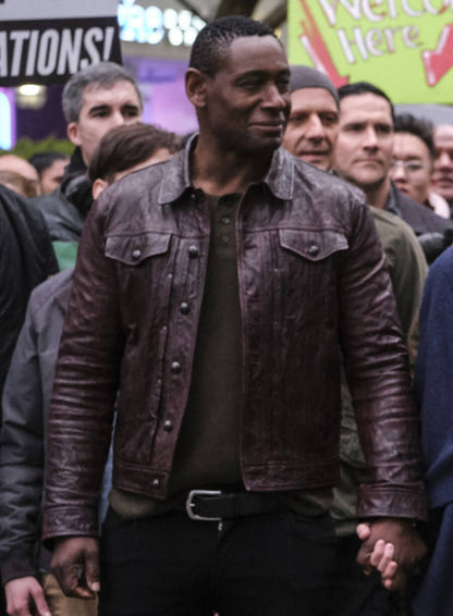 David Harewood Supergirl Leather Jacket