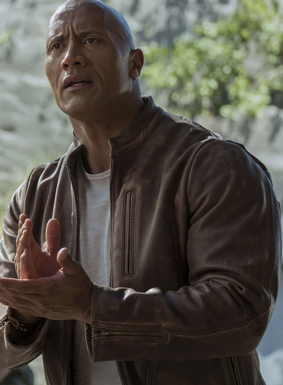 Davis Okoye Rampage Brown Leather Jacket