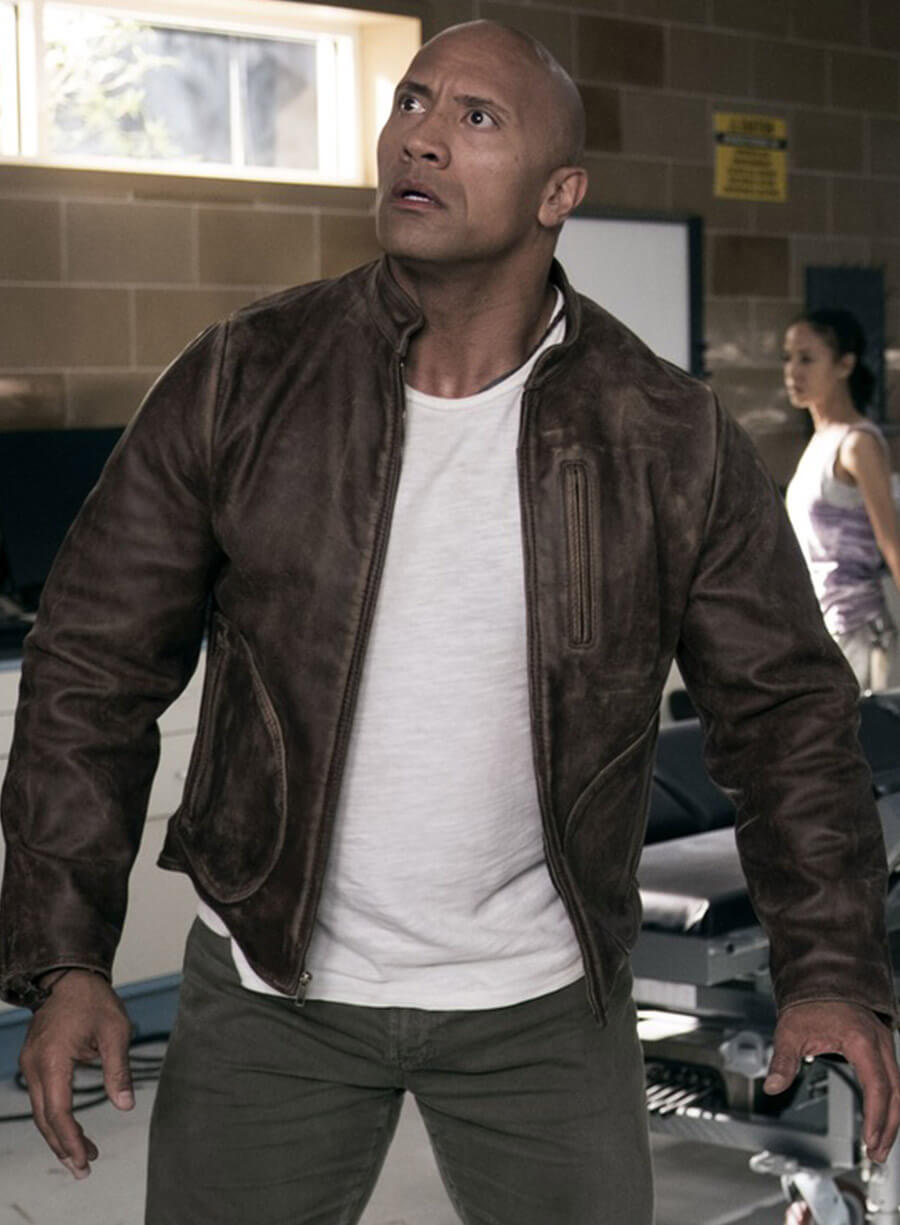 Davis Okoye Rampage Brown Leather Jacket