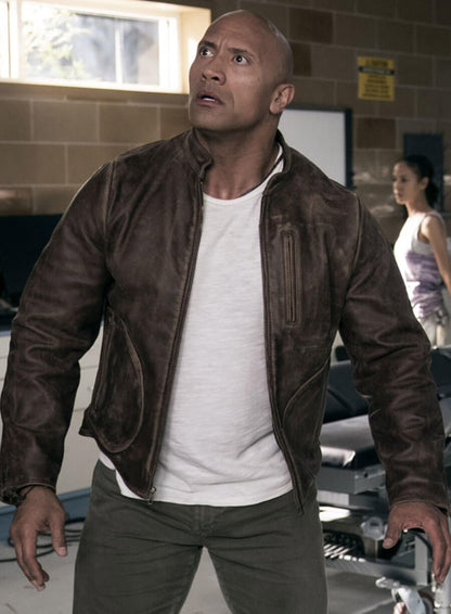 Davis Okoye Rampage Brown Leather Jacket