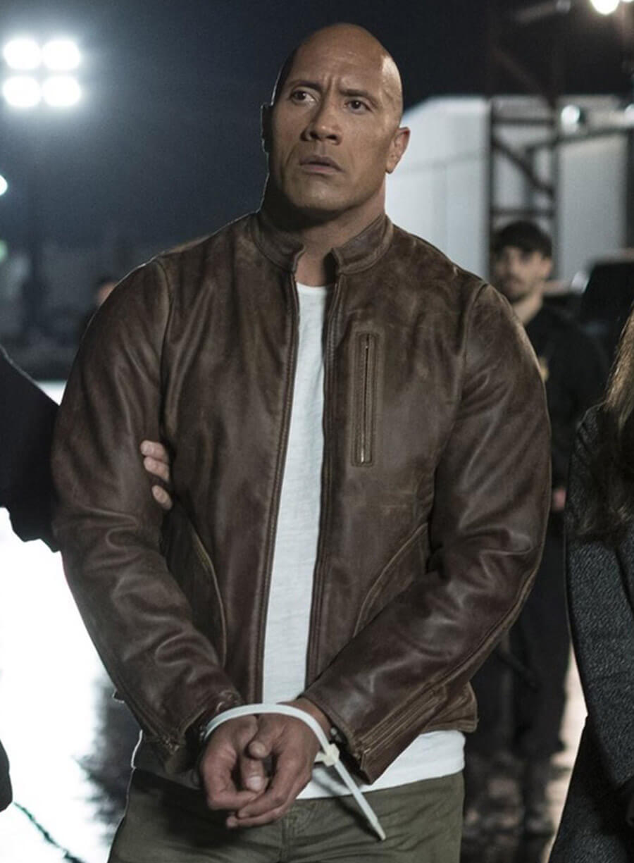 Davis Okoye Rampage Brown Leather Jacket