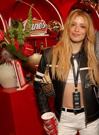 Dixie D’Amelio F1 Leather Jacket