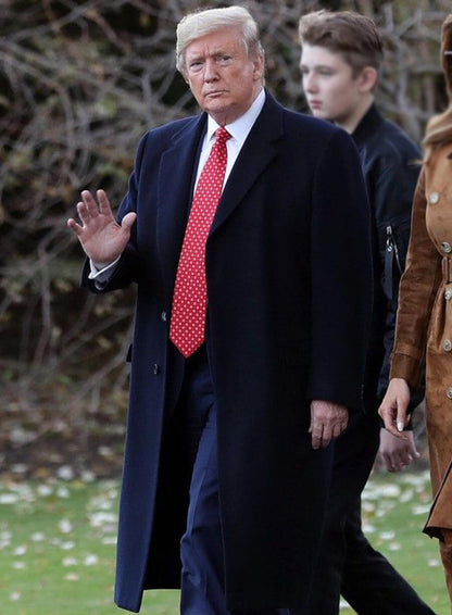 Donald Trump Black Wool Coat