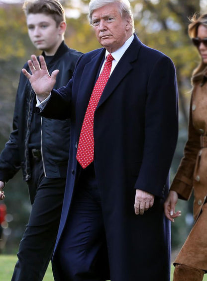 Donald Trump Black Wool Coat