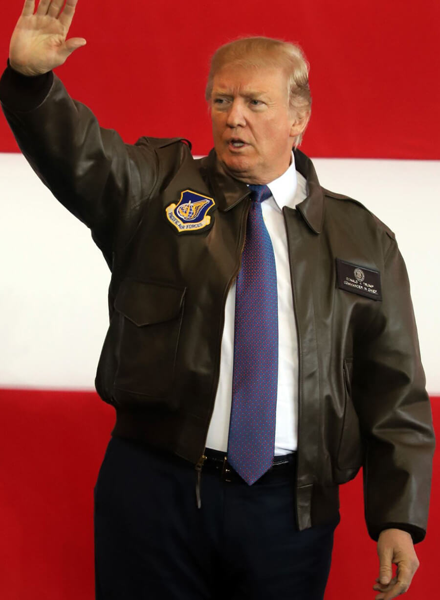 Donald Trump Flight Leather Jacket