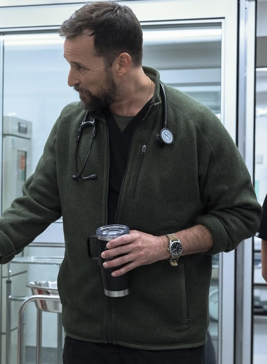 Dr. Michael Robby The Pitt Green Jacket