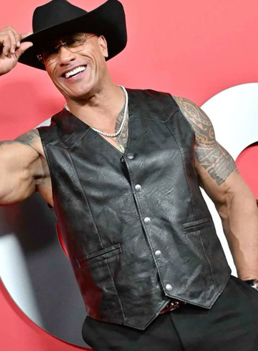 Dwayne Johnson Men of the Year Cowboy Vest